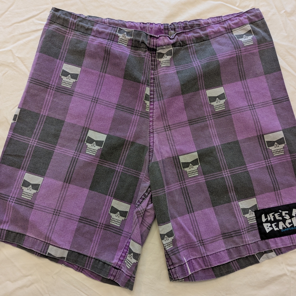 Life's A Beach Vintage Men's Drawstring Jams Shorts - Size 31